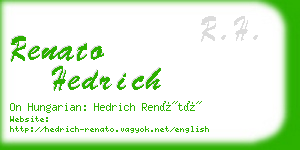 renato hedrich business card